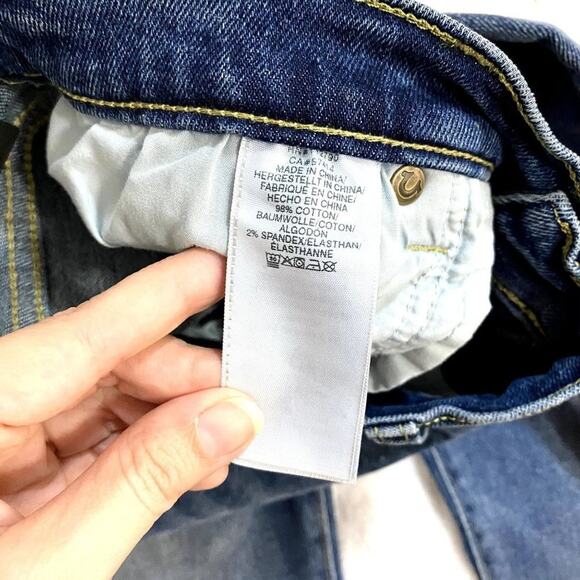 NEW True Religion Rocco No Flap Relaxed Skinny Medium Wash Denim Jeans 32 - Picture 5 of 8